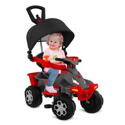 Quadriciclo Infantil - Passeio e Pedal - Smart Quad com Capota - Bandeirante - 3