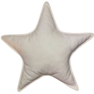 Almofada Estrela Natal Boucle Branca 43x43cm