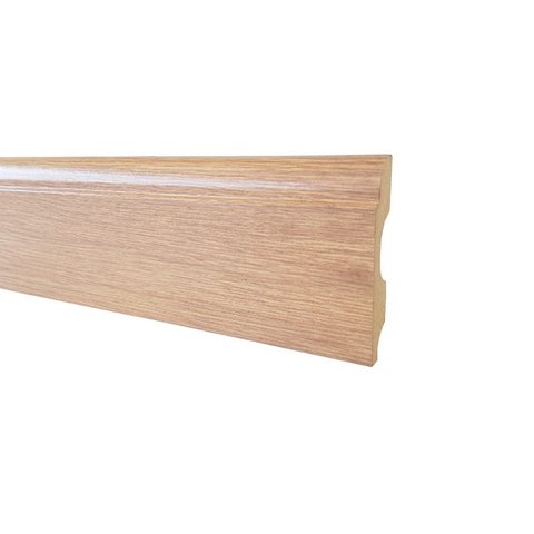 Rodapé de Mdf Durafloor Clean 8cm Carvalho Malta 80mm x 18mm x 2100mm