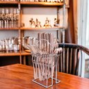 Ver imagem 2 de Conjunto de Talhes Cor Rose com Suporte - 25 Peças