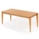 Ver imagem 3 de Mesa Rana 6 Lugares – Madeira Eucalipto Nobre e Tampo Laminado Verde