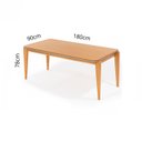 Ver imagem 6 de Mesa Rana 6 Lugares – Madeira Eucalipto Nobre e Tampo Laminado Verde