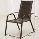 Ver imagem 2 de Kit 2 Cadeiras Junco Sintético Varanda Área Externa