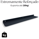 Ver imagem 3 de Prateleira Parede Multiuso 60cm Aço Alta Resistência Organização Casa Cozinha Porta Temperos Preto