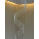 Ver imagem 4 de Lustre de Cristal Legítimo Redondo Espiral 3 Metros