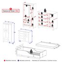 Ver imagem 4 de Quarto Infantil Completo com Minicama Montessoriana e Colchão Incluso Suspiro Multimóveis MP4904