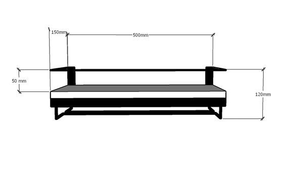 Adega Bar Bebida com Porta Taça 50cm Branco - 3