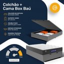 Ver imagem 4 de Cama Box Baú + Colchão Gazin de Espuma D60 Double Face Force Up Casal 138 cm