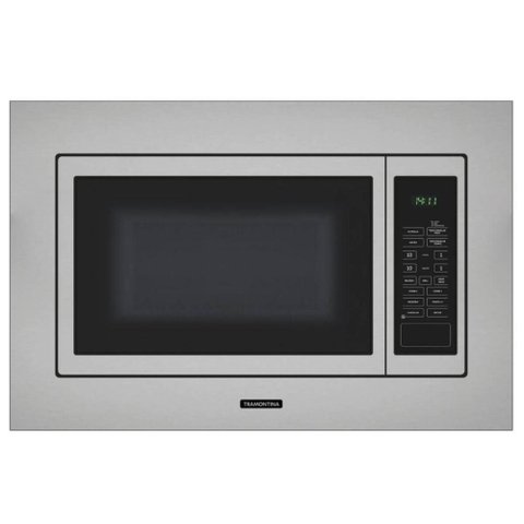 Microondas de Embutir Tramontina Easy 25l Aço Inox Acetinado Touch 8 Funções 220v