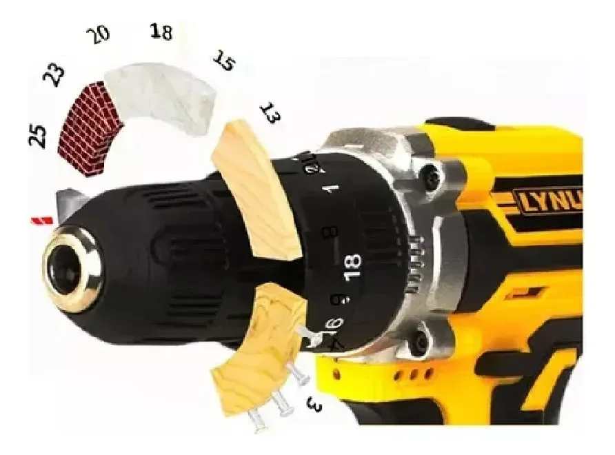 Ver imagem 3 de Parafusadeira e Furadeira de Impacto Lynus Pfl-12ci