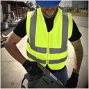 Ver imagem 7 de Colete Sinalizador Faixa Refletiva Segurança do Trabalho Epi Proteçao Obra Estrada Avenida Rodovia