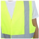 Ver mais imagens de Colete Sinalizador Faixa Refletiva Segurança do Trabalho Epi Proteçao Obra Estrada Avenida Rodovia