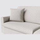 Ver imagem 2 de Sofá Cama Bélgica Retrátil e Reclínável 1,90m em Linho Diamond Premium Off White - Home Mobily