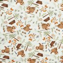 Ver imagem 2 de Cueiro Bebê Estampado Suedine Camping Verde - Hug
