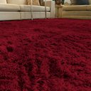 Ver imagem 2 de Tapete para Sala e Quarto Felpudo Cronos Casa Dona 100x140 Cm Vermelho