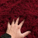 Ver imagem 3 de Tapete para Sala e Quarto Felpudo Cronos Casa Dona 100x140 Cm Vermelho