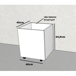 Baú com Rodízios em Mdf Multiuso Infantil para Brinquedos - 2