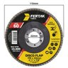 Disco Flap Cônico 115mm Grão 60 Madeira Aço Desbaste 05 Un - 2