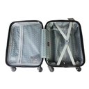Ver imagem 4 de Mala de Bordo Pequena para Viagem em Abs Yins 21023 Cadeado Integrado Rodas Giro 360º Azul Pp