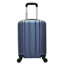 Ver imagem 1 de Mala de Bordo Pequena para Viagem em Abs Yins 21023 Cadeado Integrado Rodas Giro 360º Azul Pp