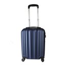 Ver imagem 3 de Mala de Bordo Pequena para Viagem em Abs Yins 21023 Cadeado Integrado Rodas Giro 360º Azul Pp