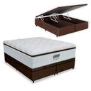 Ver imagem 1 de Cama Box Queen Preta e Colchão de Molas Ensacadas Tower Gazin Colchões 158cm
