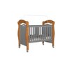 Berço Mini Cama PIMP 3 em 1 Com Suporte Para Véu e Rodízios Cor Nature/Cinza JA - 2