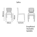 Ver imagem 2 de Cadeira Tramontina Safira em Polipropileno e Fibra de Vidro Camurça Tramontina