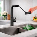 Ver imagem 6 de Kit Cuba Gourmet 50x40 Inox 304 Preto Nano Torneira Monocomando Extensível Cozinha