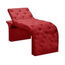 Ver imagem 1 de Maca Estofada Estética Cílios Regulável Spa Suede Valentina:vermelho