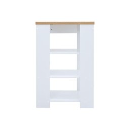 Bancada Cozinha Gourmet Ditália 3 Prateleiras CD-1022 cor:branco - 6