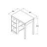 Bancada Cozinha Gourmet Ditália 3 Prateleiras CD-1022 cor:branco - 3
