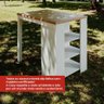 Bancada Cozinha Gourmet Ditália 3 Prateleiras CD-1022 cor:branco - 10