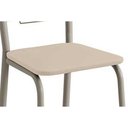 Ver mais imagens de Conjunto: Mesa Sala Jantar Elba C/ Tampo de Vidro 120cm e 4 Cadeiras Florença Niquel - Courano Bege