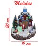 Cenário Natalino Musical Iluminado Papai Noel com Presente 20cm - 3