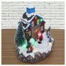 Cenário Natalino Musical Iluminado Papai Noel com Presente 20cm - 2