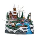 Ver imagem 3 de Enfeite Vilarejo Natalino Natal Musica Decoracao de Mesa Cenario Aparador Estante Sala Shopping Vitr