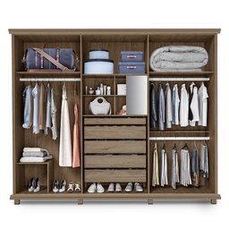 Guarda Roupa Casal 6 Portas Amazonas Plus Canion - PR Móveis - 5