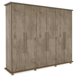 Guarda Roupa Casal 6 Portas Amazonas Plus Canion - PR Móveis - 1