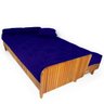 Sofá Cama Paris Ripado Acquablock Azul Royal Madeira Nobre - 6