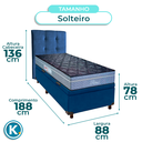 Ver imagem 3 de Kit Cama Box Bau + Cabeceira + Colchão Solteiro Molas Ensacadas - Petrus - Paropas