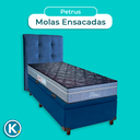 Ver imagem 4 de Kit Cama Box Bau + Cabeceira + Colchão Solteiro Molas Ensacadas - Petrus - Paropas