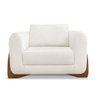 Poltrona Jobim Linho Boucle Off White - Lucadi Home - 2