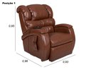 Ver imagem 4 de Poltrona Reclinável Imperial Motorizada Courissimo com Lift:pinhão 849