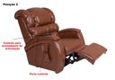 Ver imagem 3 de Poltrona Reclinável Imperial Motorizada Courissimo com Lift:pinhão 849