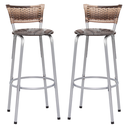Ver imagem 1 de Kit 2 Banqueta Bistro para Cozinha Junco Cappuccino Àrea Gourmet Balcão Bancada bares Churrasqueira