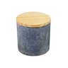 Pote em Pedra Sabão Tampa Madeira Guardar Armazenar 8x8cm Industria São Jose Af1173indsj - 1