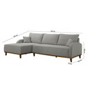 Ver imagem 6 de Sofá Albano Linho Chaise Lado Esquerdo Meu Sofá Online