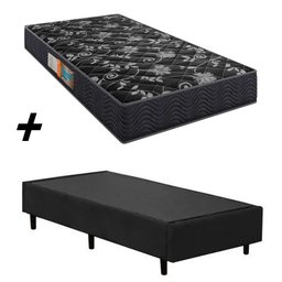 Cama Box Solteiro + Colchão Portobel Verona D28 54x88x188 - 2