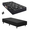 Cama Box Solteiro + Colchão Portobel Verona D28 54x88x188 - 2